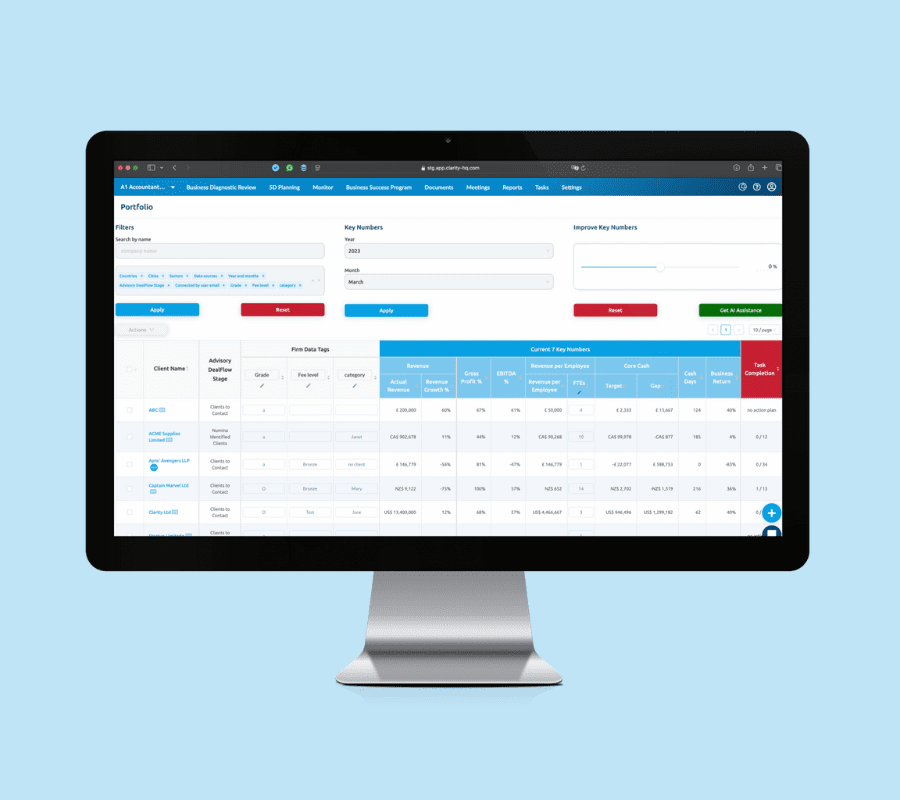Clarity Portfolio View